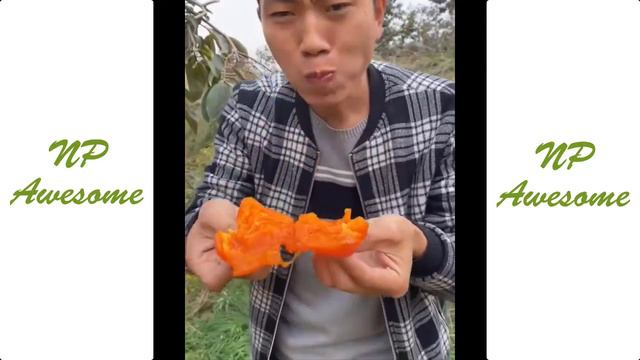 Китайцы выбирают и едят свежие фрукты в саду(странно приятный фруктовый ниндзя)#44 смотреть онлайн