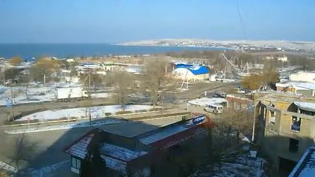 Перекрёсток в Щёлкино, 14.01.2013 - time-lapse с камеры 2 смотреть онлайн