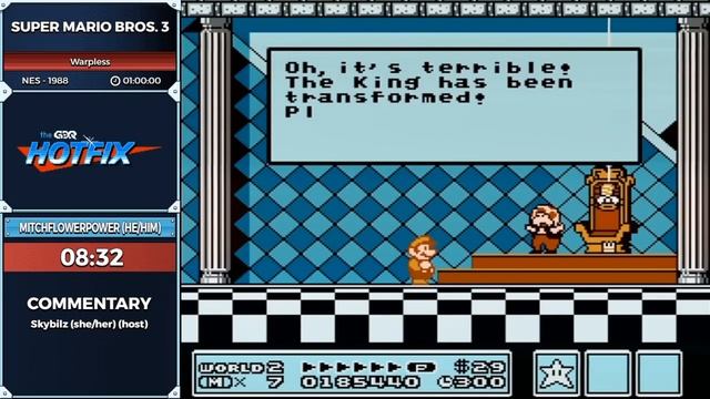 GDQ Hotfix presents Super Mario Bros. 3 смотреть онлайн