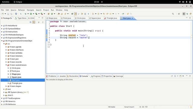 TUTO Java : Définition de classes scellées en Java (Sealed classes - Java SE 17) смотреть онлайн