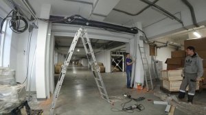 Монтаж противопожарной шторы