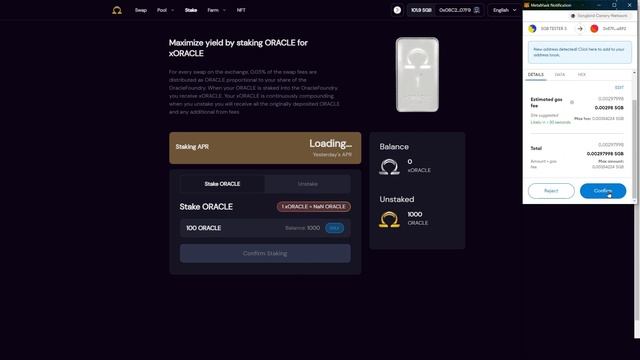 How To Stake $ORACLE Token On The Songbird Network | OracleSwap.io смотреть онлайн