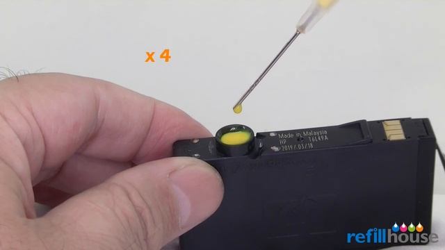 How to refill HP 902, 903, 904, 905 Color ink cartridges - One Drop Ink Refill System смотреть онлайн