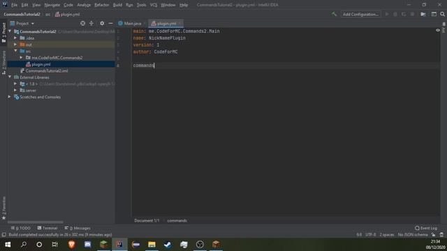 Minecraft Plugin Development - E3 Commands part 2 смотреть онлайн