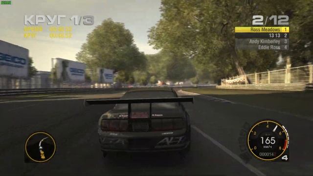 Race Driver Grid 2K#9 Ford Mustang GT-R Concept, Лонг-Бич Pro Muscle победил с поломкой колеса. смотреть онлайн