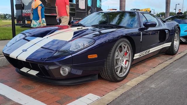 1964-1969 GT40 Red Replica, 2004-2006 Ford GT Blue And 2017-2022 Ford GT Silver - Rides By The Rive