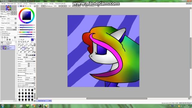 рисование My little pony в paint tool sai часть 2 смотреть онлайн