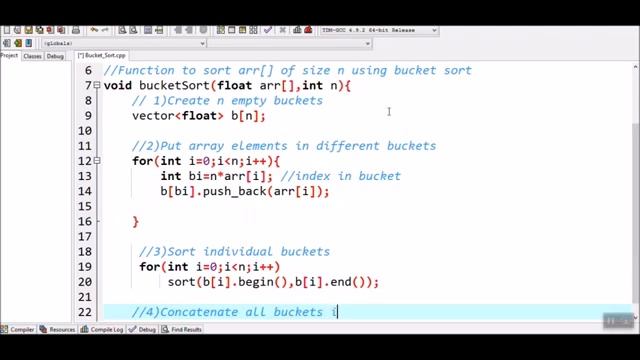 Bucket sort using array in data structure смотреть онлайн