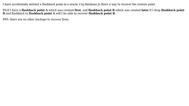 Databases: Recover deleted oracle flashback point смотреть онлайн