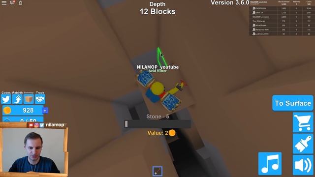 КОПАЕМ В РОБЛОКС СИМУЛЯТОРЕ ШАХТЕРА - Roblox Mining Simulator смотреть онлайн