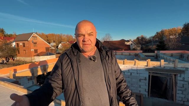 Строительство дома в 2 этажа. Цоколь, Стен, Перекрытие. | Часть 2. смотреть онлайн