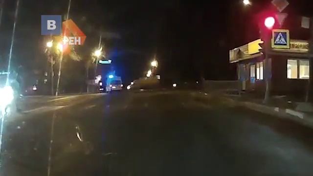 Газель перевернула скорую у Всеволожской больницы. 14.03.2018 г.