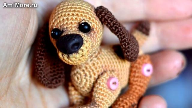 Амигуруми: схема Собачки Бусинки. Игрушки вязаные крючком. Free Crochet Patterns.
