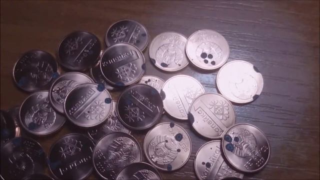 Перебор монет на браки. Чёрные пятна. #Belarus #Беларусь #Coins #Беларусь2009 #RepublicofBelarus смотреть онлайн