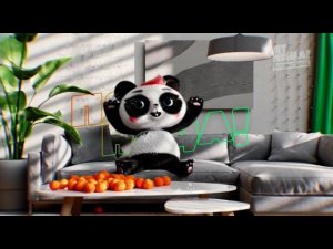 Заставка с пандой (Пятница international, 05.03.2024)