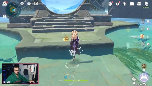 Мой физ дед до баффа — душа радуется! Физ ДПС билд на Чжун Ли в Genshin Impact смотреть онлайн