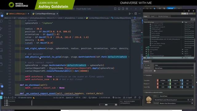 Attaching a Python Scripting Component for Behavior Scripts | Omniverse Community Stream смотреть онлайн