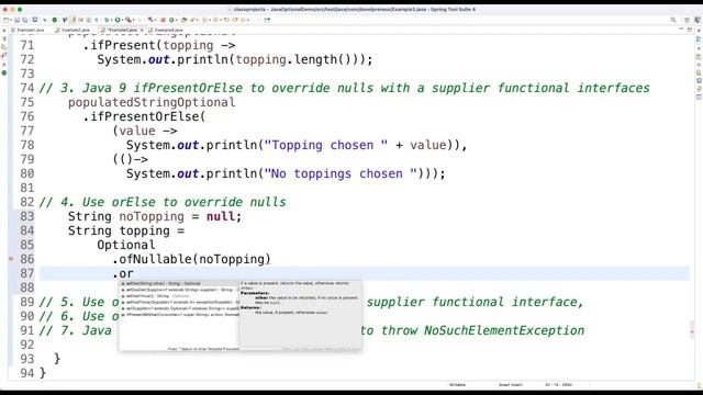 Java Optional Example 3 смотреть онлайн
