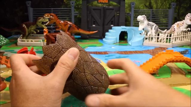 New Lego Dinosaur Ania Large Zoo Playset Toys With Jurassic World 11 Surprise Eggs Unboxing смотреть онлайн
