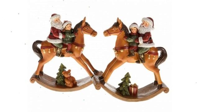 Фигурка НОВОГОДНЯЯ ЛОШАДКА-КАЧАЛКА, 12.5x4x13см (KAEMINGK) обзор 534954 смотреть онлайн