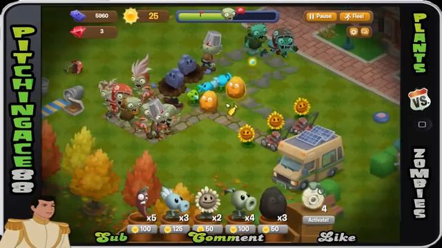 Plants v Zombies Adventures - U of Z 1/5 (Facebook, iPhone, Android) смотреть онлайн