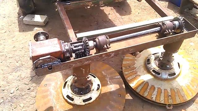 Роторная коса самодельная. смотреть онлайн