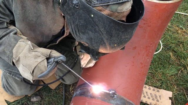 Сварка газовой 325 трубы под просвет. смотреть онлайн