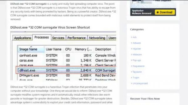 How Can I Remove Dllhost.exe *32.COM surrogate Virus
