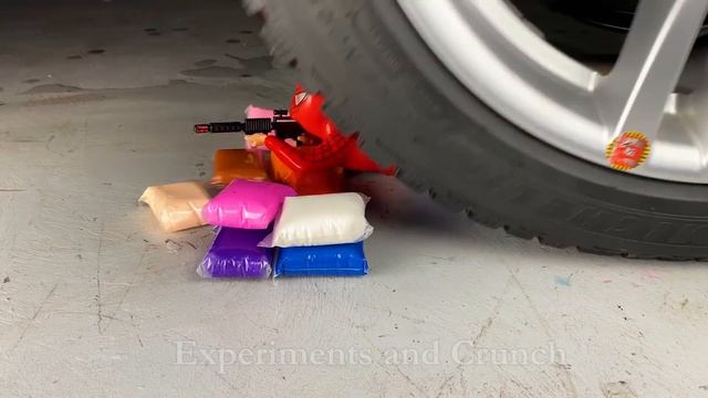 Crushing Crunchy & Soft Things By Car! Experiment Car Vs Balls Games