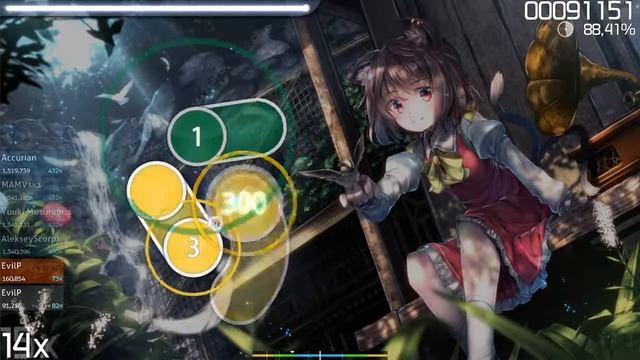 Прохождение карты осу на Eazy | Osu! смотреть онлайн