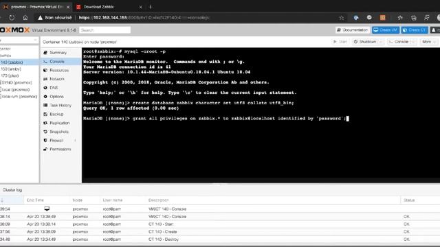 Installation de Zabbix 4.4 sur container Ubuntu 18.04 смотреть онлайн
