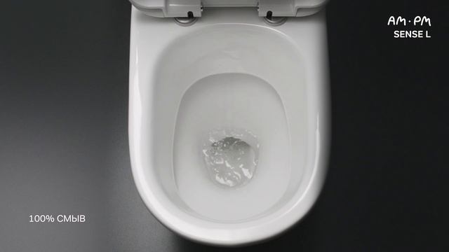 Эффективность смыва: унитаз компакт Sense L бренда AM.PM смотреть онлайн