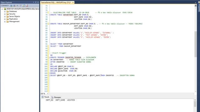 SQL INSERT TRIGGER смотреть онлайн