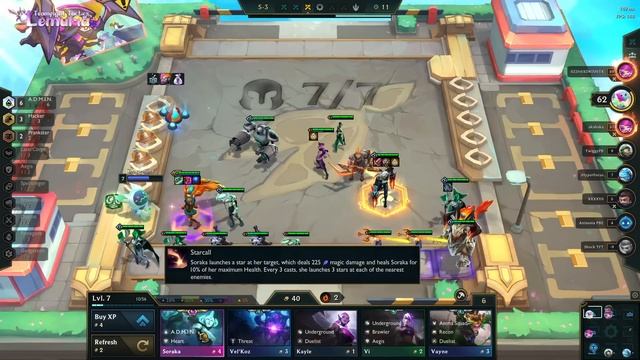 ALL HACKER 3 Star! ⭐⭐⭐ ft. 6 ADMIN | TFT Set 8 смотреть онлайн