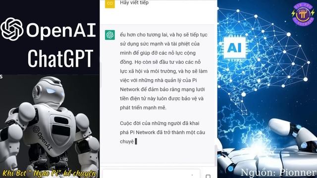 Pi Network - ChatGPT Nói Về Pi Network Sau 3 Năm Nữa - Khi Bot Ngáo Pi Kể Chuyện! Giải Trí Cuối Tuầ смотреть онлайн
