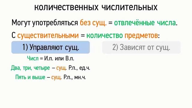 Синтаксические особенности количественных числительных (6 класс, видеоурок-презентация) смотреть онлайн