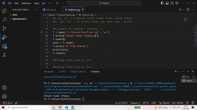 Python Tutorial Part - 24 || File opening modes and read write line by line || By Vikash Shakya смотреть онлайн