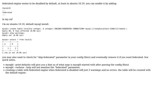 How do I install MySQL with with-federated-storage-engine on Ubuntu? (2 Solutions!!) смотреть онлайн
