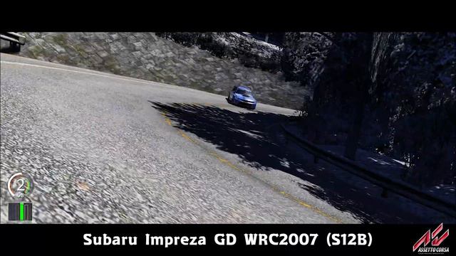 赤木峠 Subaru Impreza GD WRC2007 (S12B) / AssettoCorsa / Thrustmaster T300RSGT GamePlay смотреть онлайн