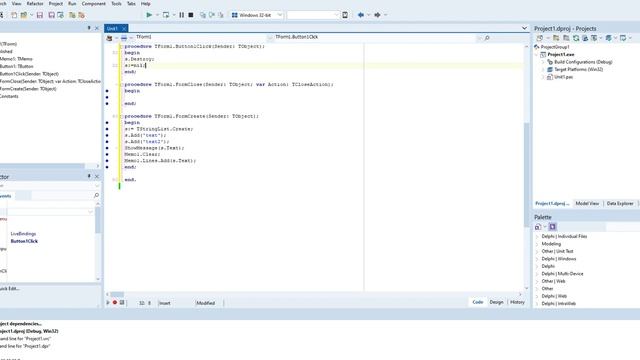 Delphi10 урок по ООП, работа с TStringList, Memo и ShowMessage смотреть онлайн