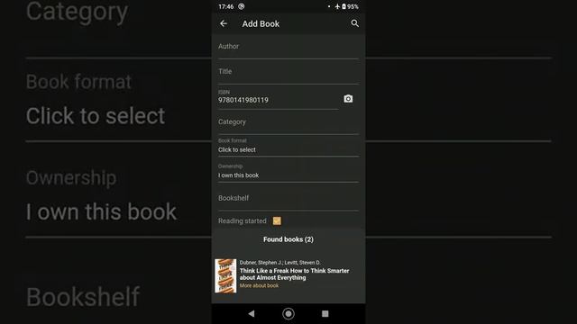 Reading Diary Adding Book with Barcode Scanner смотреть онлайн