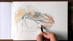 Как нарисовать Тираннозавра Рекса. Рисунок карандашом / T-Rex zeichnen mit Bleistift