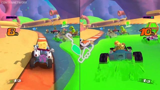 Nickelodeon Kart Racers | Multiplayer Gameplay on Switch смотреть онлайн
