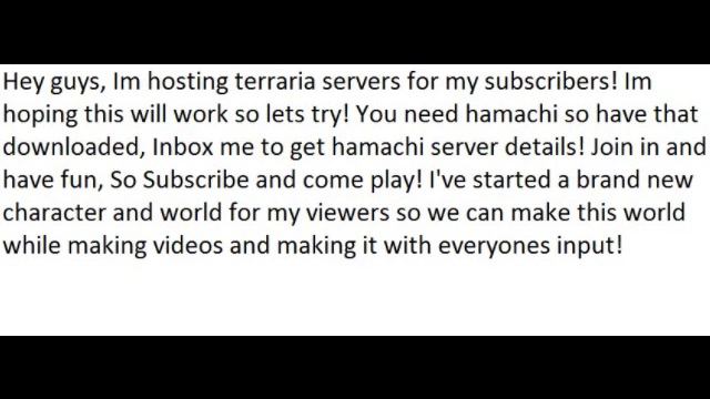 Terraria Server For Subscribers! смотреть онлайн