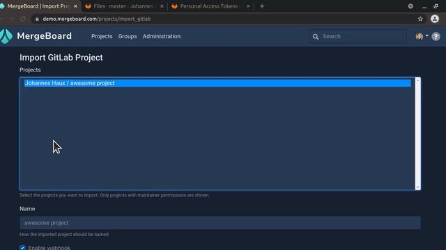 How to import a GitLab repository into MergeBoard смотреть онлайн
