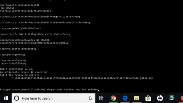 Hybrid Mobile Application: Create/Build/Run Ionic Project - Tutorial 3 смотреть онлайн
