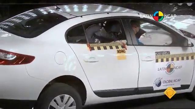 Crash Test al Renault Fluence смотреть онлайн
