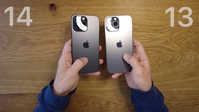 Color comparison between iPhone 14 Pro Max in Space Black and iPhone 13 Pro Max in Graphite смотреть онлайн