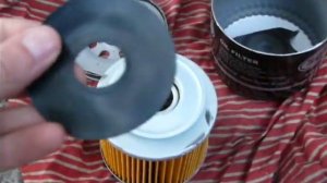 Масляный фильтр SCT SM 102 изнутри.(Новый)