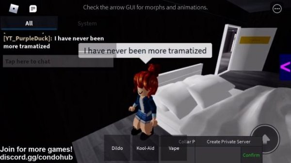 The last roblox s3x game....